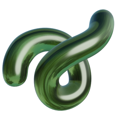 Forma abstracta espiral  3D Icon