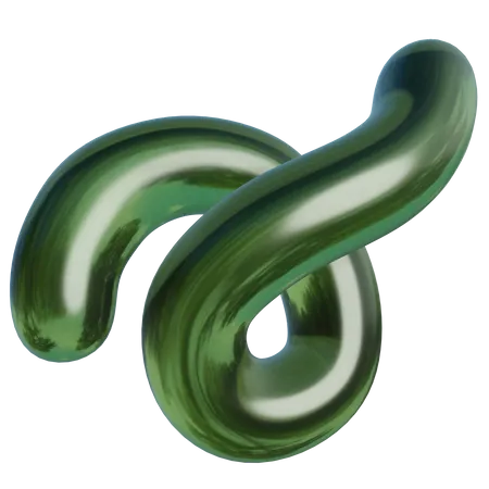 Forma abstracta espiral  3D Icon