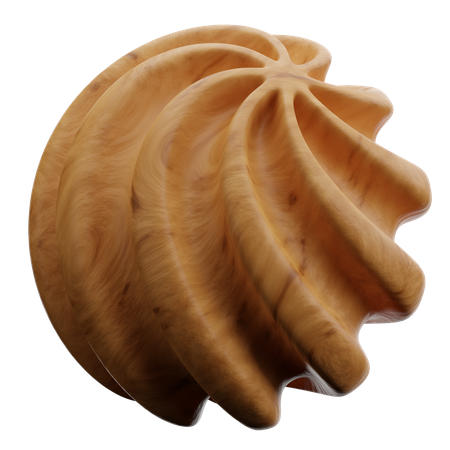 Forma abstracta espiral  3D Icon