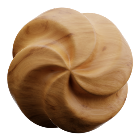 Forma abstracta espiral  3D Icon