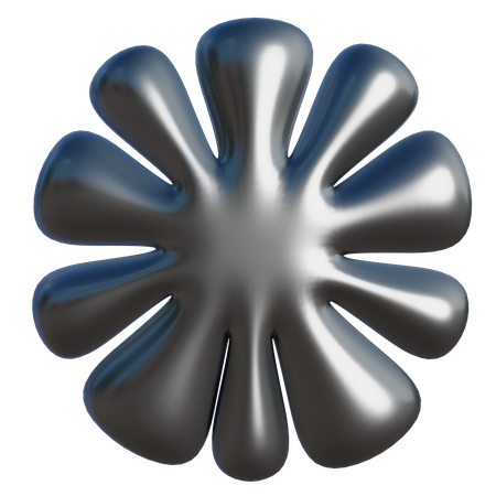 Forma abstracta floral  3D Icon