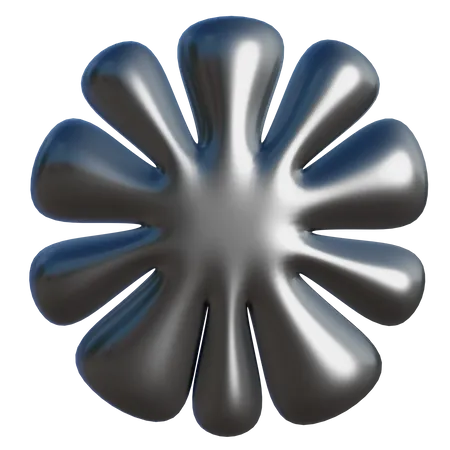 Forma abstracta floral  3D Icon