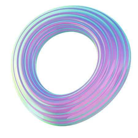 Forma abstracta redonda  3D Icon
