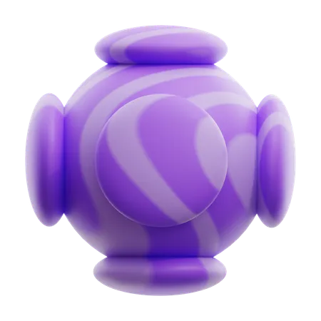 Forma abstrata de esfera  3D Icon