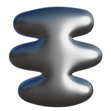 Forma abstrata da coluna vertebral  3D Icon