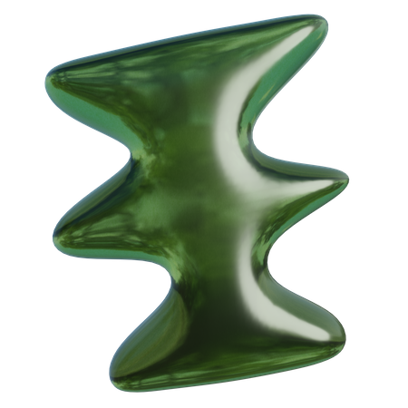 Forma abstrata da coluna vertebral  3D Icon