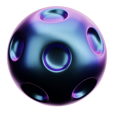 Forma abstrata da lua  3D Icon