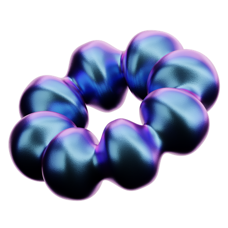 Forma abstrata de anel  3D Icon