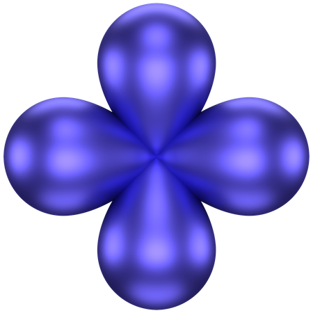 Forma abstrata de asterisco  3D Icon
