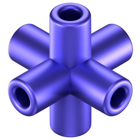 Forma abstrata de asterisco  3D Icon