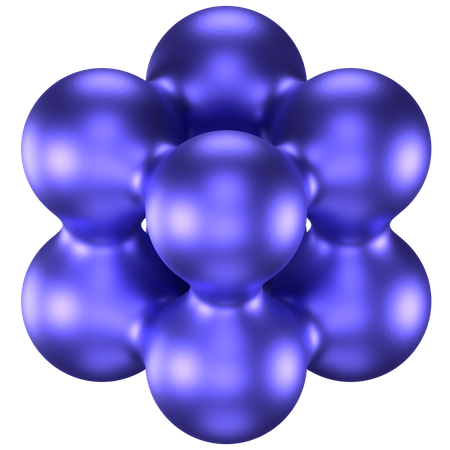 Forma abstrata de átomo  3D Icon