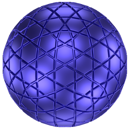 Forma abstrata de bola  3D Icon