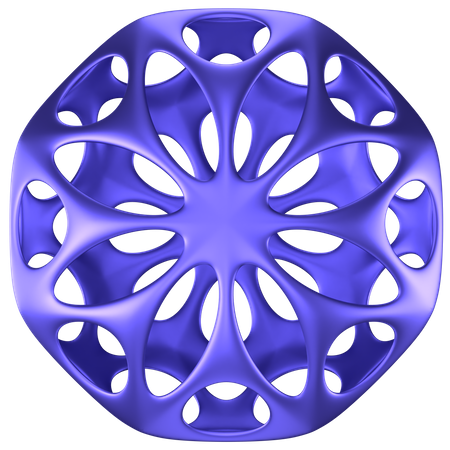 Forma abstrata de bola  3D Icon