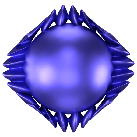 Forma abstrata de bola  3D Icon