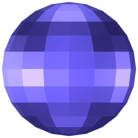 Forma abstrata de bola  3D Icon
