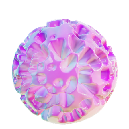 Forma abstrata de bola espiral  3D Icon