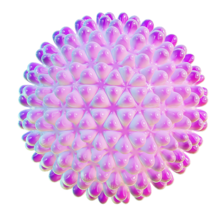 Forma abstrata de bola espiral  3D Icon