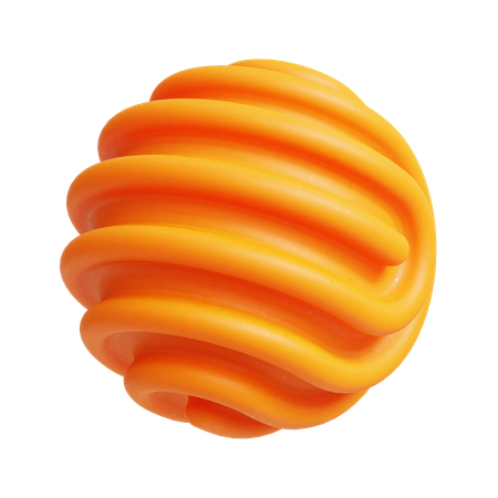 Forma abstrata de bola espiral  3D Icon