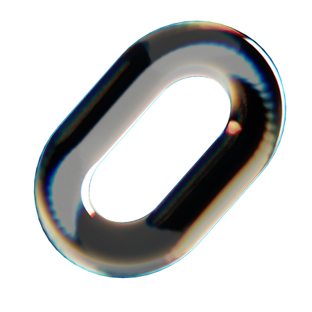 Forma abstrata de cadeia  3D Icon