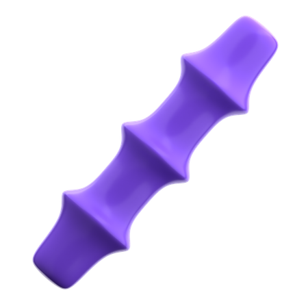 Forma abstrata de cana de açúcar  3D Icon