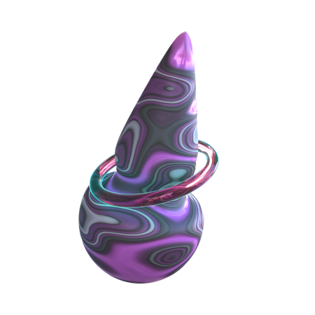 Forma abstrata de cone  3D Icon