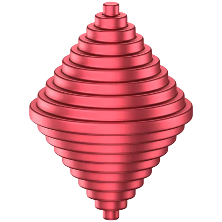 Forma abstrata de cone  3D Icon