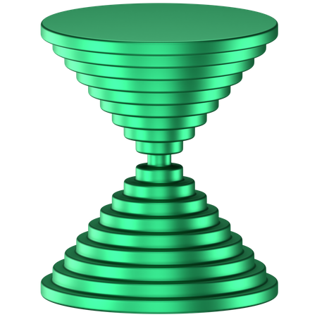 Forma abstrata de cone circular  3D Icon