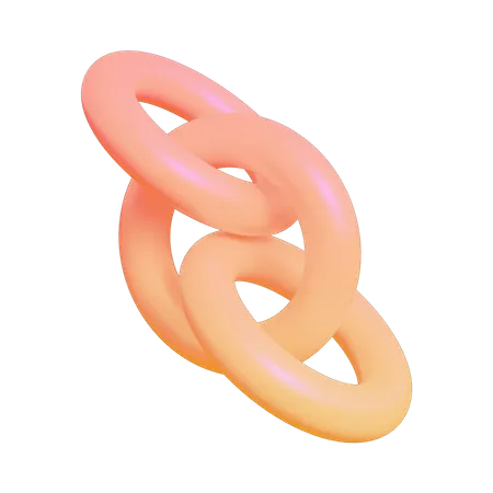 Forma abstrata de cadeia  3D Icon