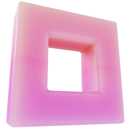 Forma abstrata de cubo  3D Icon