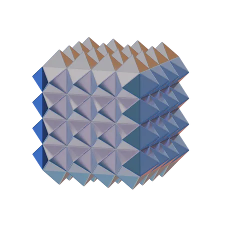 Forma abstrata de cubo  3D Icon