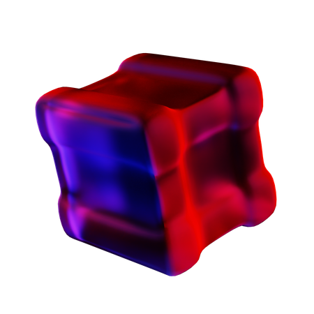 Forma abstrata de cubo  3D Icon