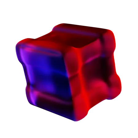 Forma abstrata de cubo  3D Icon