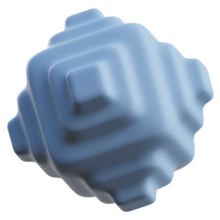 Forma abstrata de cubo 3 D  3D Icon