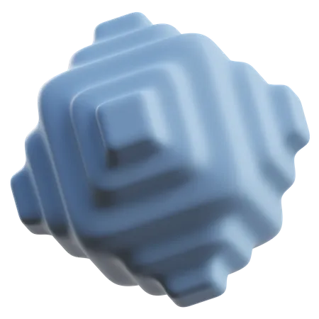 Forma abstrata de cubo 3 D  3D Icon