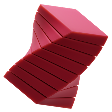 Forma abstrata de cubo  3D Icon