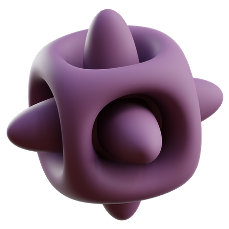 Forma abstrata de cubo  3D Icon