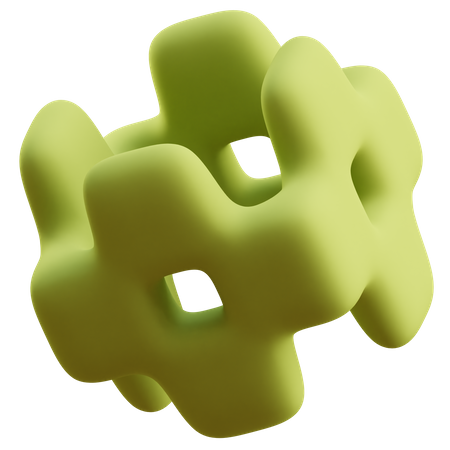 Forma abstrata de cubo  3D Icon