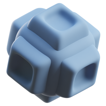 Forma abstrata de cubo  3D Icon