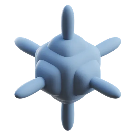 Forma abstrata de cubo  3D Icon