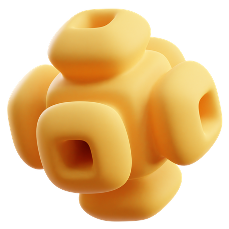 Forma abstrata de cubo  3D Icon