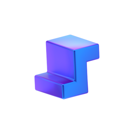 Forma abstrata de cubo  3D Icon