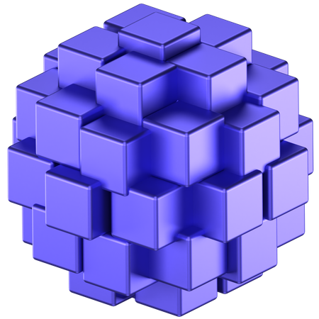 Forma abstrata de cubo  3D Icon