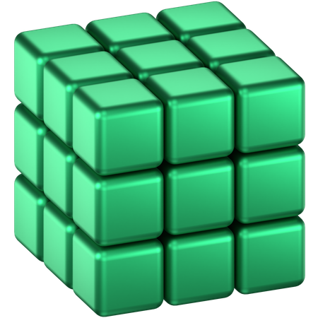 Forma abstrata de cubo  3D Icon