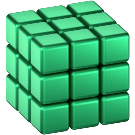 Forma abstrata de cubo  3D Icon