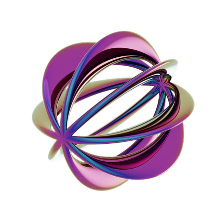 Forma abstrata de galáxia  3D Icon