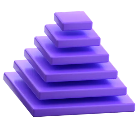 Forma abstrata de pirâmide  3D Icon