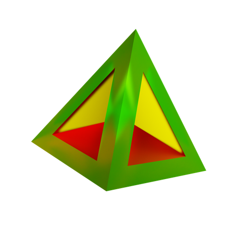 Forma abstrata de triângulo  3D Icon