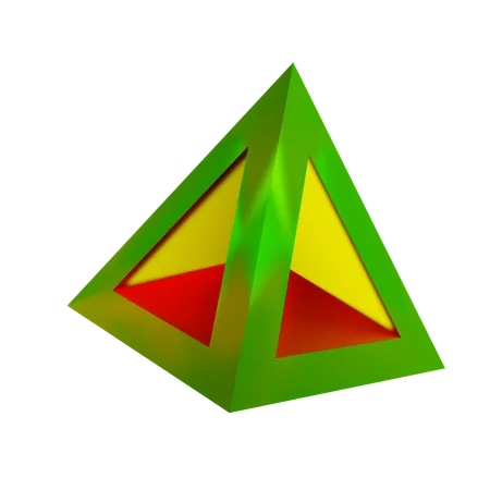 Forma abstrata de triângulo  3D Icon