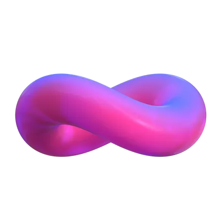 Forma abstrata do infinito  3D Icon