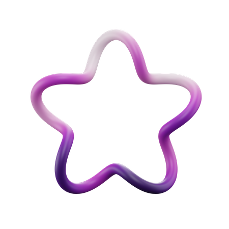 Forma de anillo de estrella  3D Icon